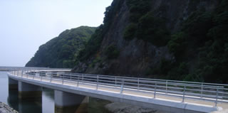 宗像⼤島歩道橋